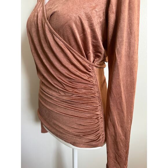 Y2K Copper Wrap Top - Picture 4 of 4